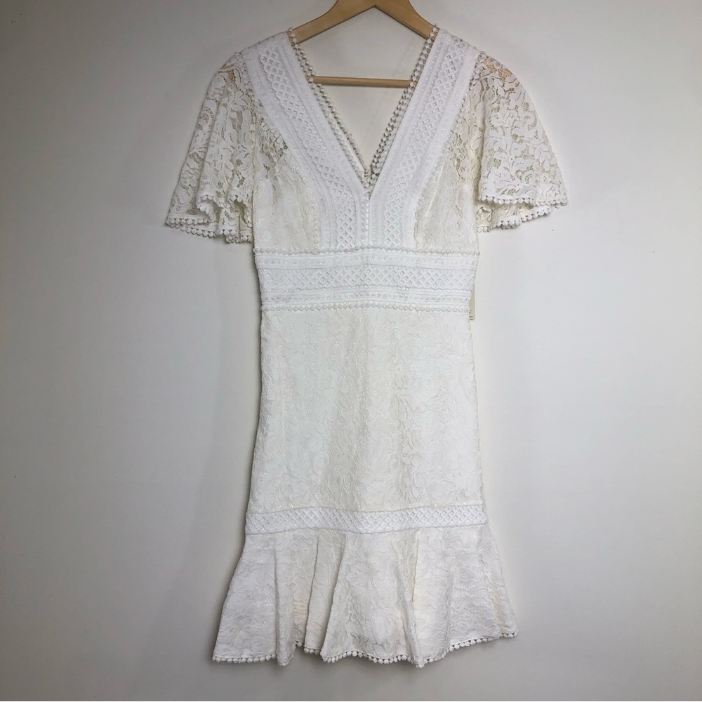 Eliza J White Ivory Ivy Dress NWT
